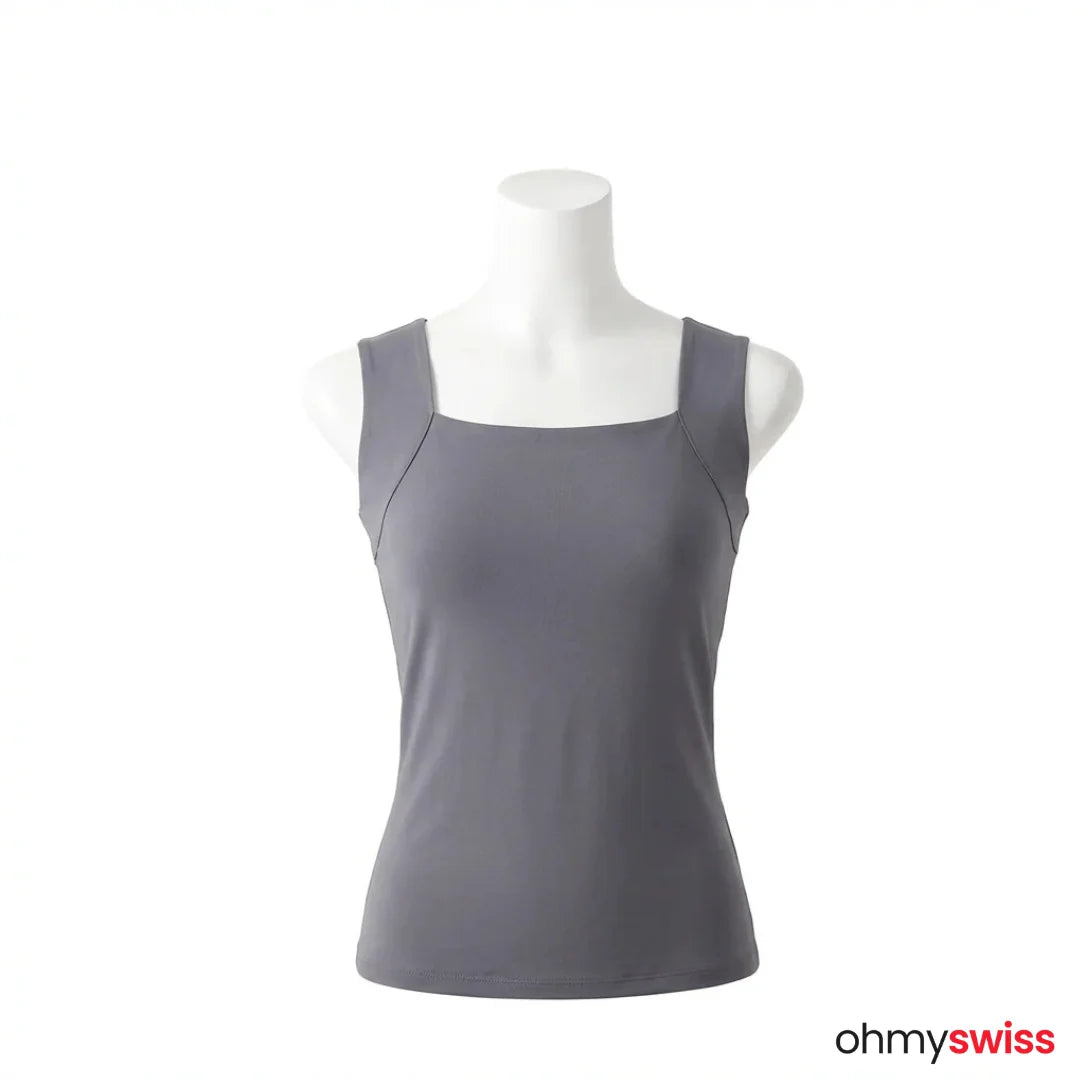 Figurformendes Tanktop mit integriertem BH von Ohmyswiss