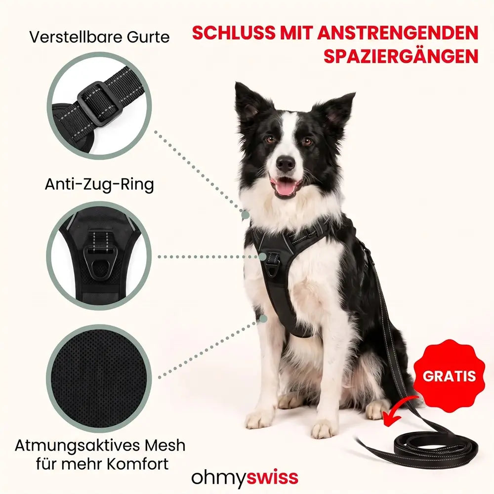Ohmyswiss Anti-Zug-Hundegeschirr