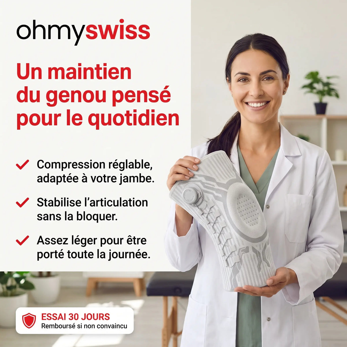 Genouillère de Soutien Ohmyswiss