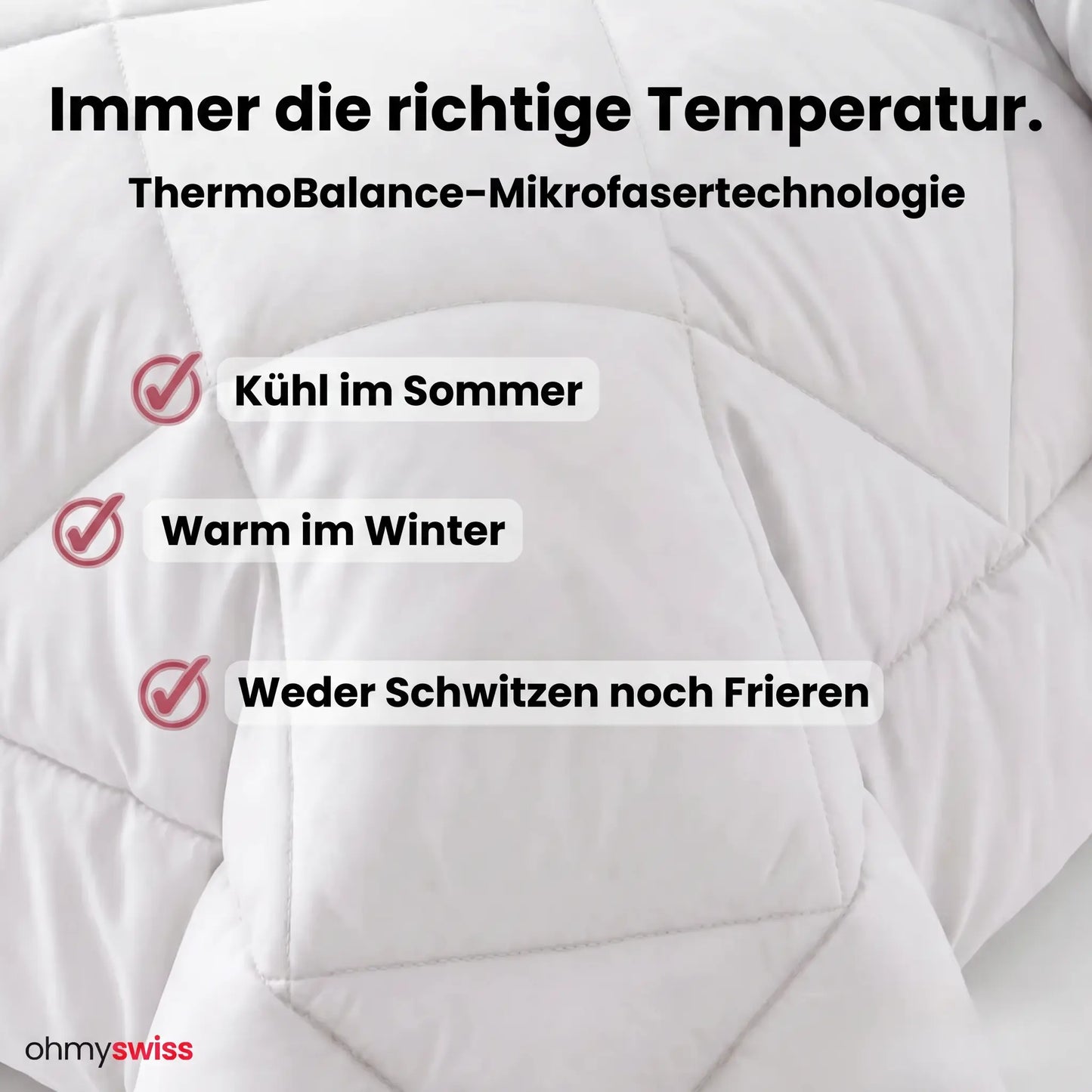 Ohmyswiss Schnelltrocknende Bettdecke