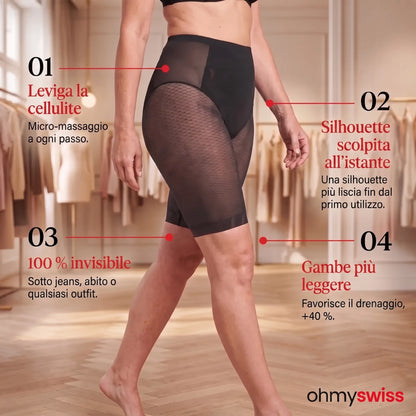 Pantaloncini trasparenti anticellulite 3D Ohmyswiss