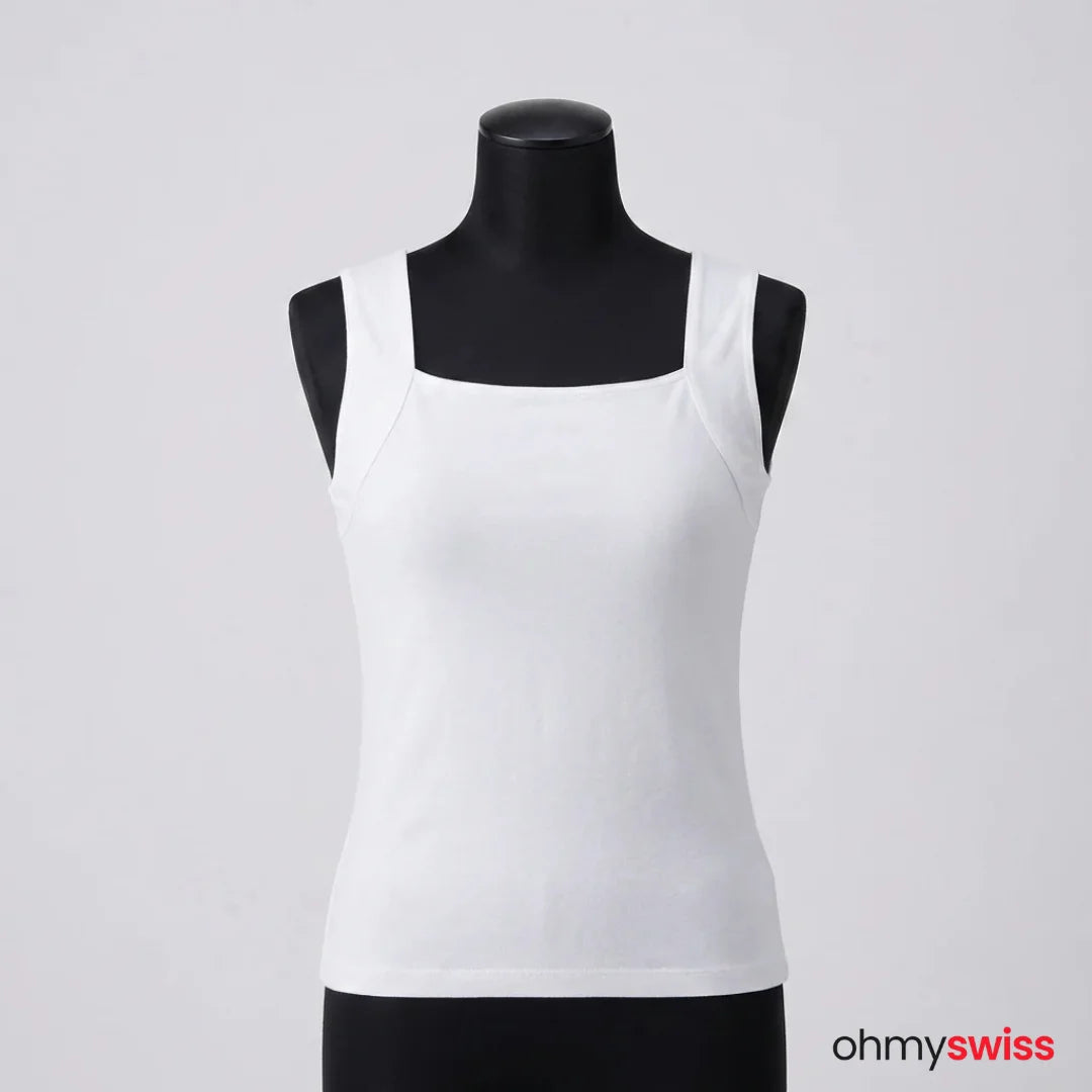 Figurformendes Tanktop mit integriertem BH von Ohmyswiss