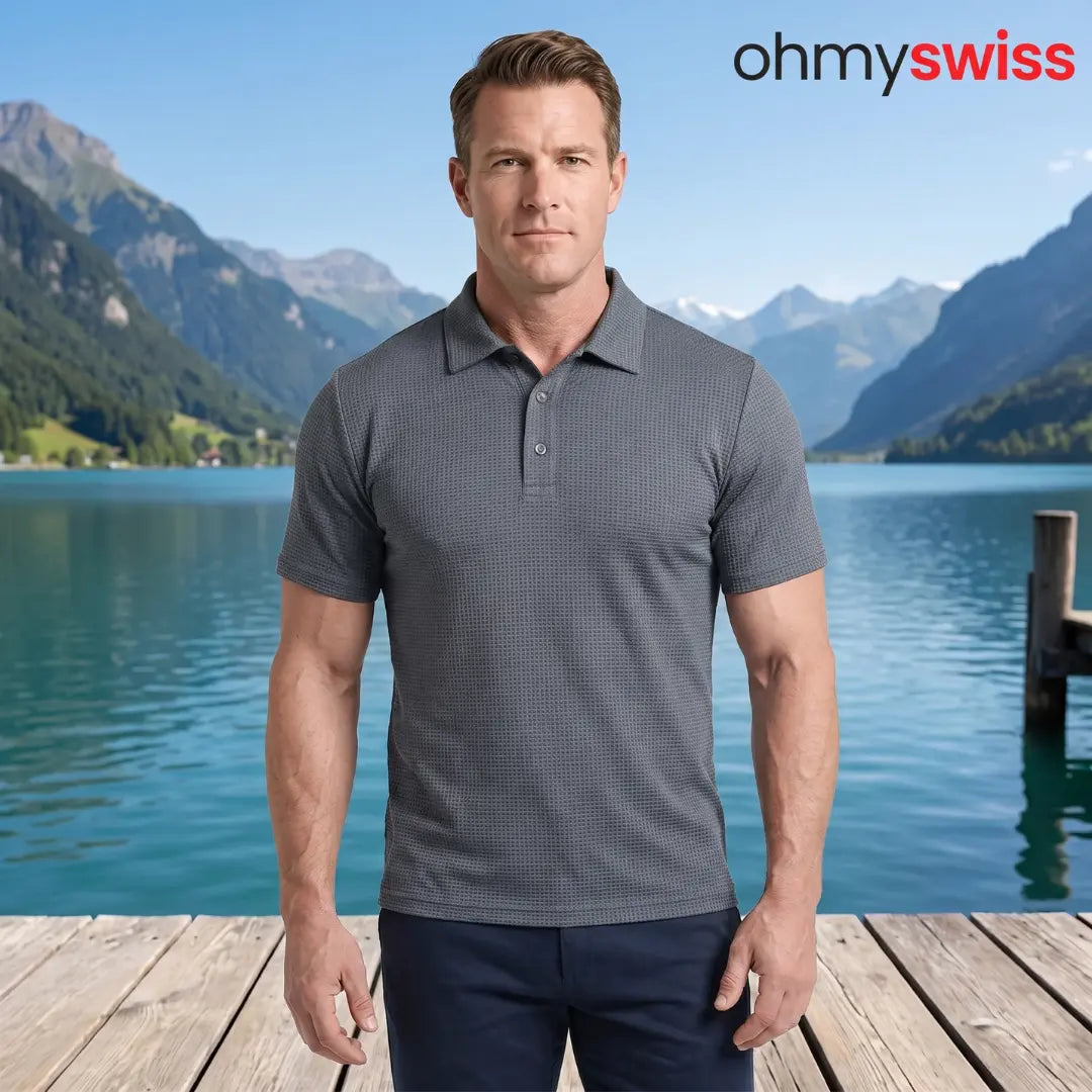 Polo da uomo ultra-comoda Ohmyswiss