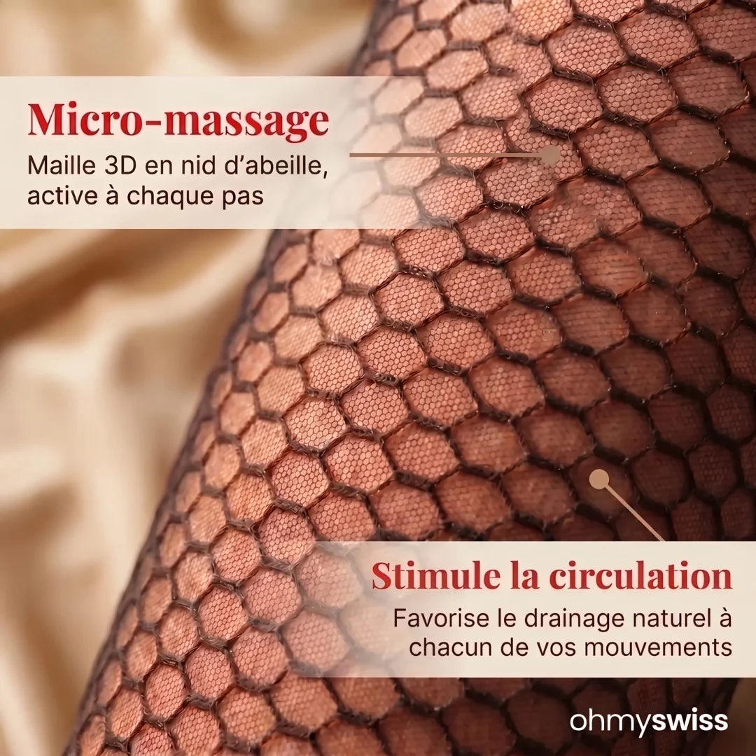 Short transparent 3D anti-cellulite Ohmyswiss