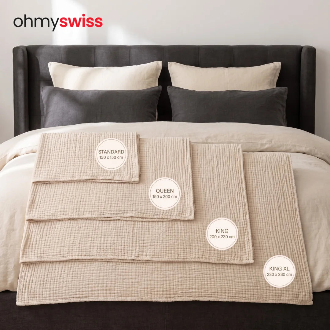 Baumwoll-Musselin-Decke von Ohmyswiss
