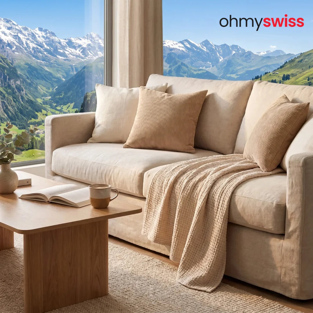 Baumwoll-Musselin-Decke von Ohmyswiss
