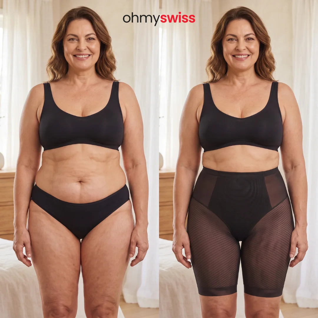 Ohmyswiss Pantaloncini trasparenti 3D anticellulite