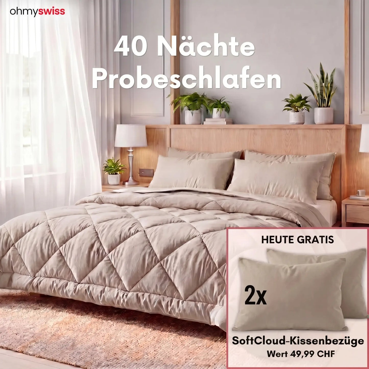 Ohmyswiss Schnelltrocknende Bettdecke