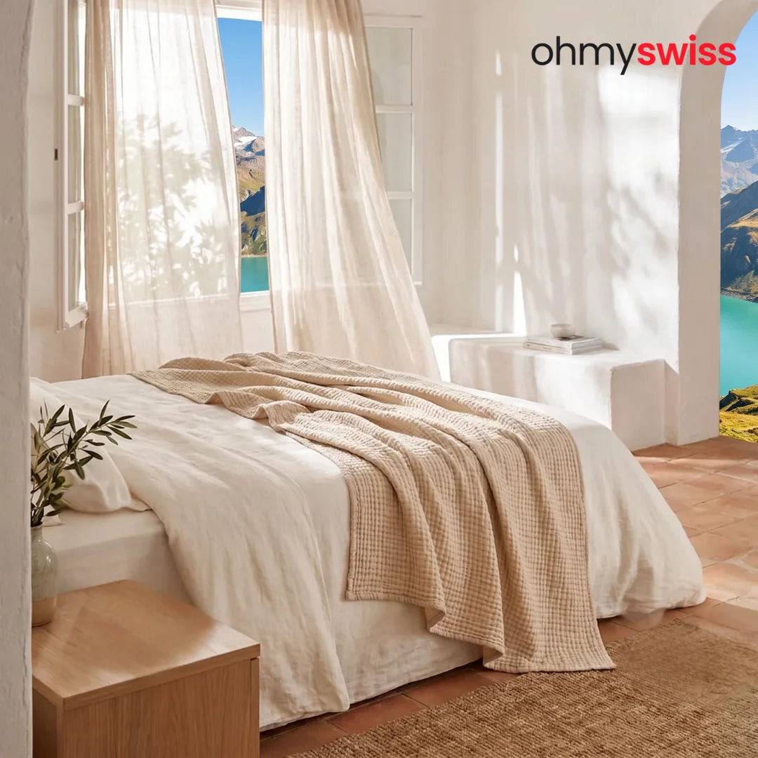 Baumwoll-Musselin-Decke von Ohmyswiss