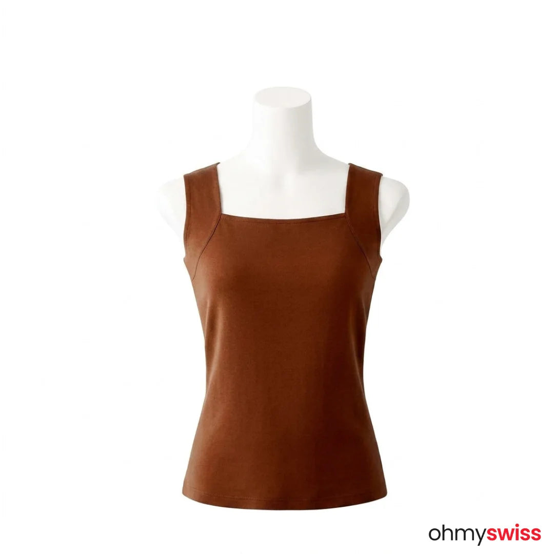 Figurformendes Tanktop mit integriertem BH von Ohmyswiss