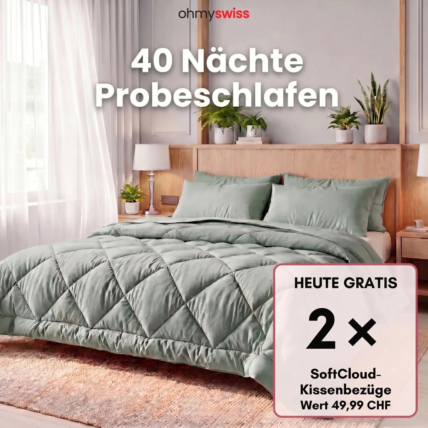 Ohmyswiss Schnelltrocknende Bettdecke