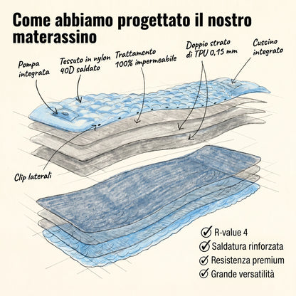 Materassino gonfiabile Ohmyswiss