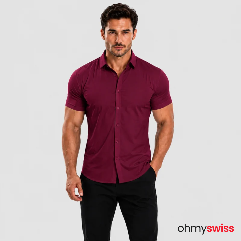 T-shirt extensible musculaire Ohmyswiss