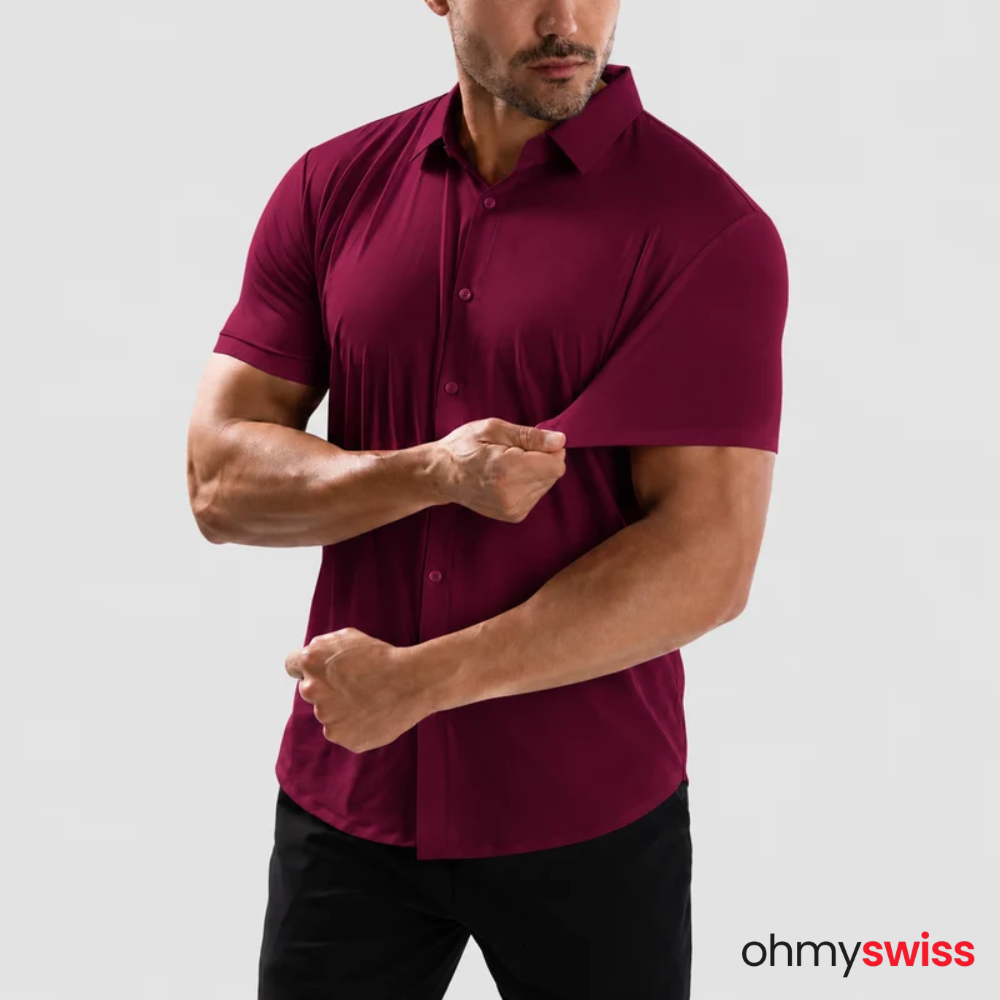 T-shirt extensible musculaire Ohmyswiss