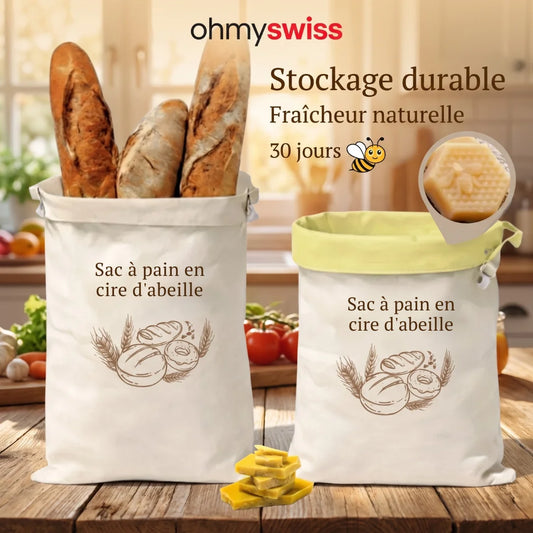 Brotbeutel aus Bienenwachs von Ohmyswiss