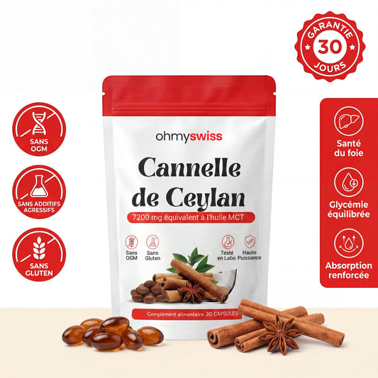 Cannelle de Ceylan en capsules Ohmyswiss