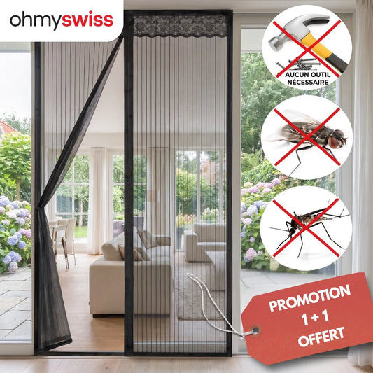 Moustiquaire magnétique pour porte Ohmyswiss