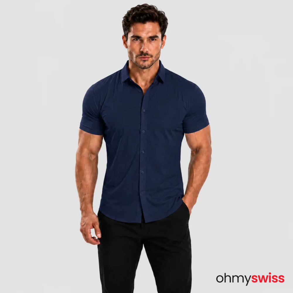 T-shirt extensible musculaire Ohmyswiss