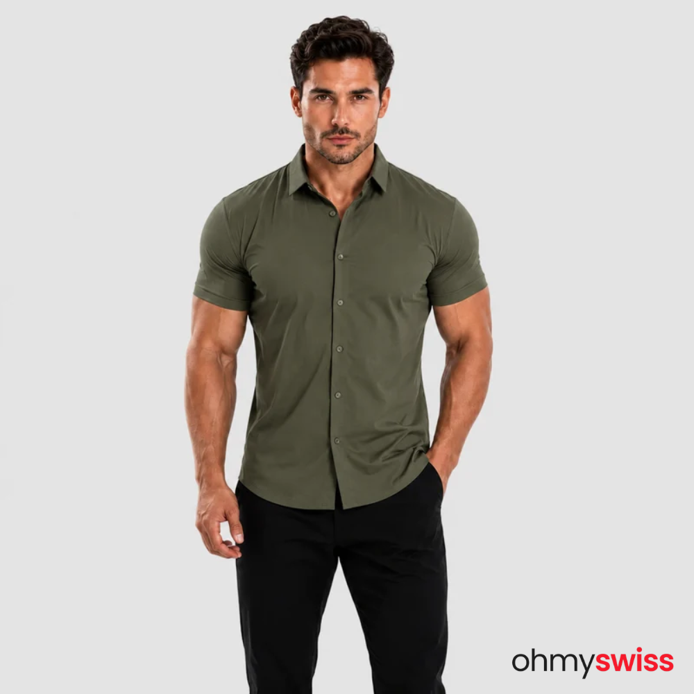 T-shirt extensible musculaire Ohmyswiss