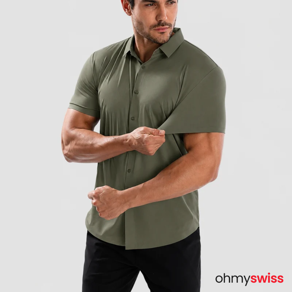 T-shirt extensible musculaire Ohmyswiss