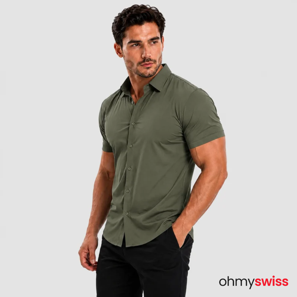 T-shirt extensible musculaire Ohmyswiss