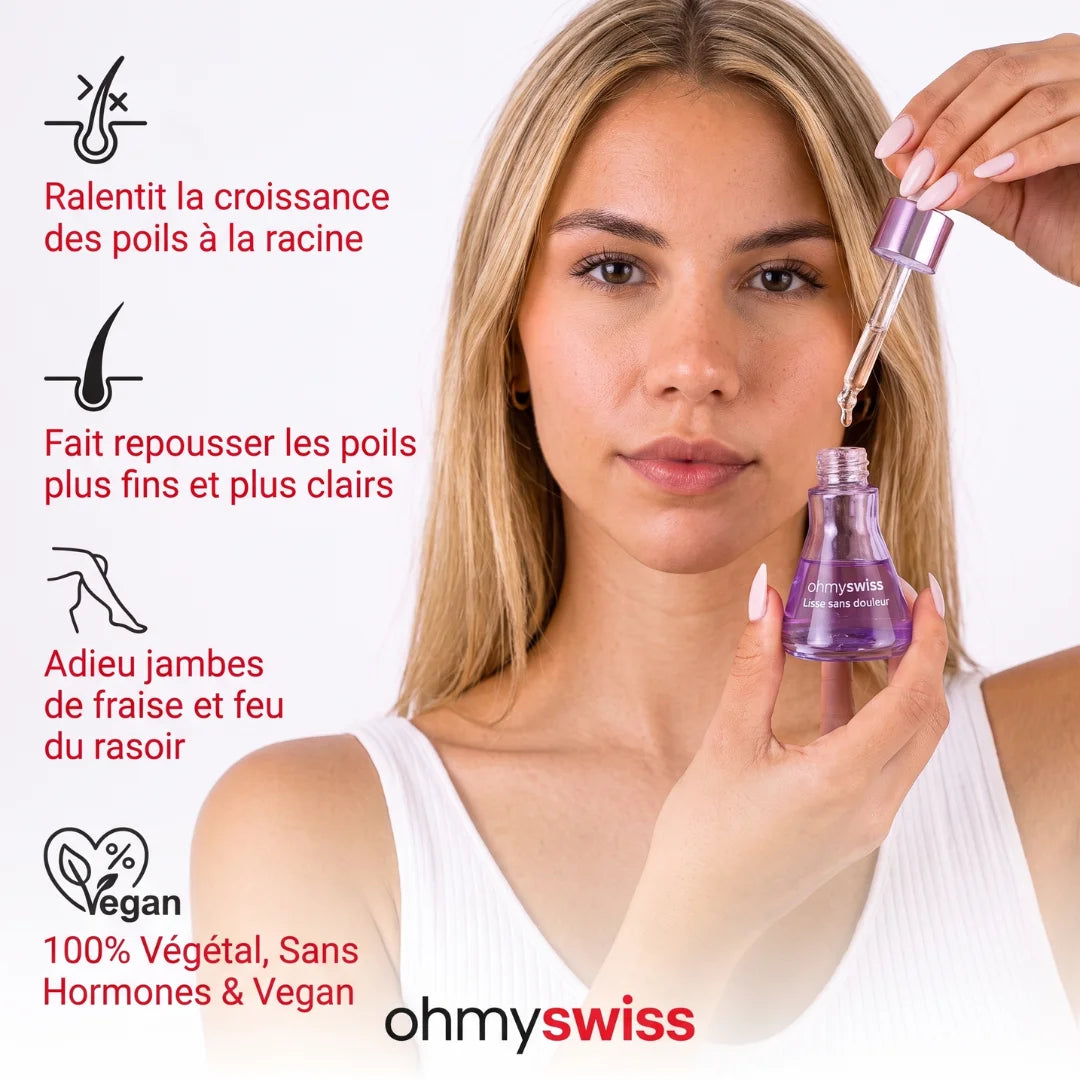 Ohmyswiss pflanzliches Serum gegen Haarwachstum