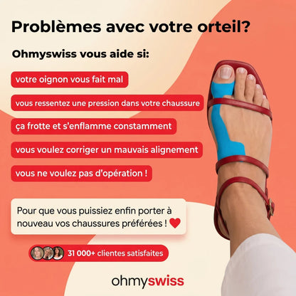 Bande pour hallux valgus Ohmyswiss