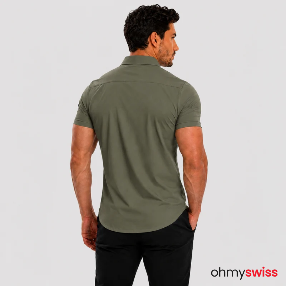 T-shirt extensible musculaire Ohmyswiss