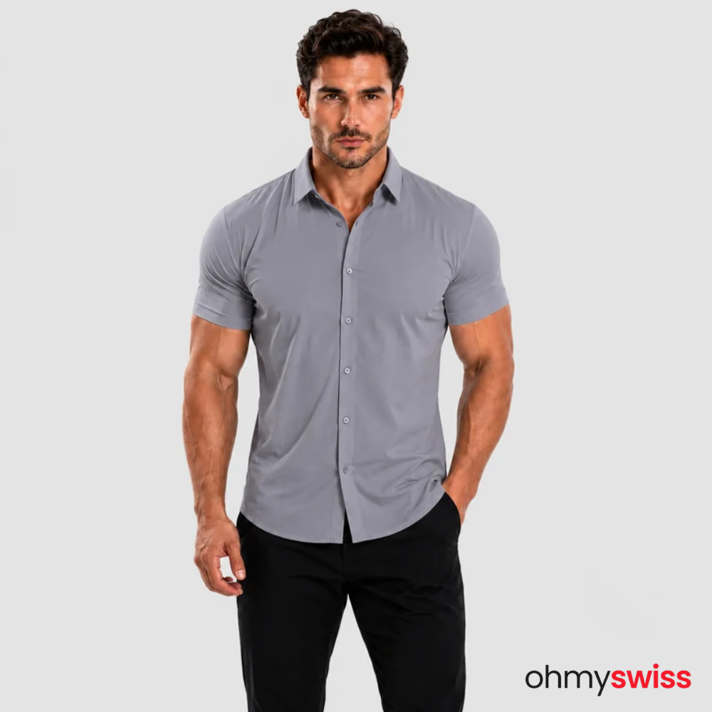 T-shirt extensible musculaire Ohmyswiss