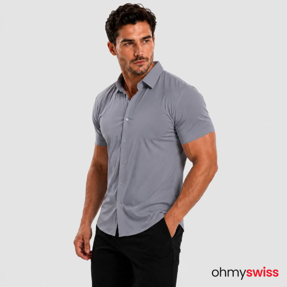 T-shirt extensible musculaire Ohmyswiss