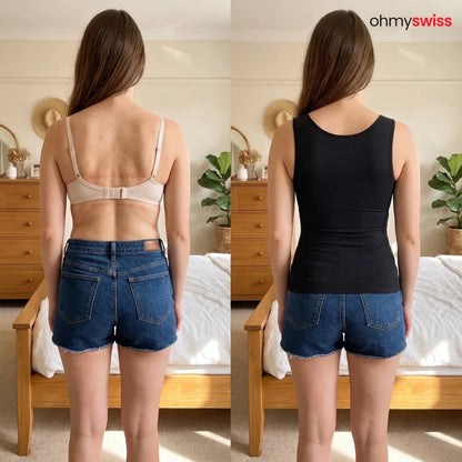Figurformendes Tanktop mit integriertem BH von Ohmyswiss