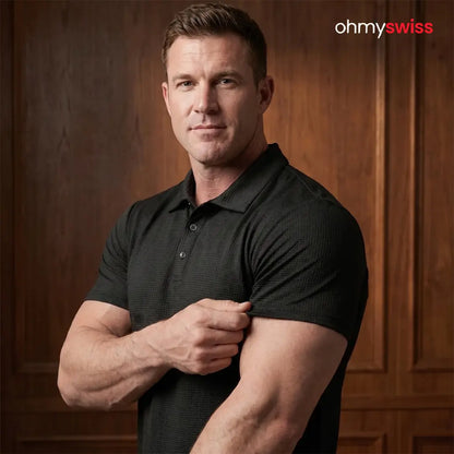 Polo da uomo ultra-comoda Ohmyswiss