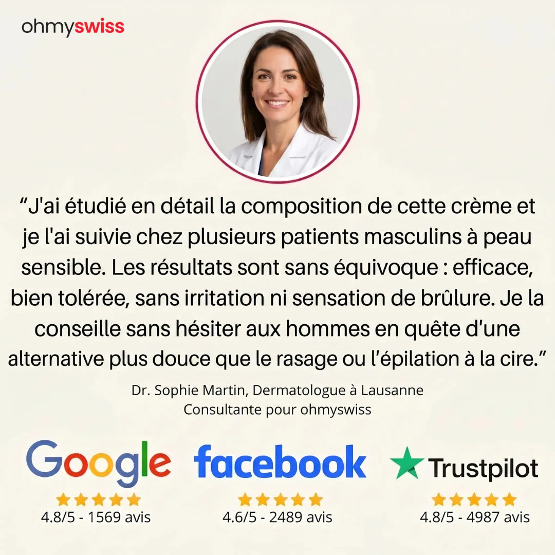 Crème dépilatoire Ohmyswiss