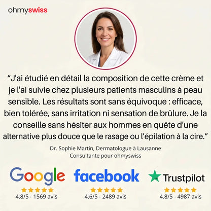 Crème dépilatoire Ohmyswiss