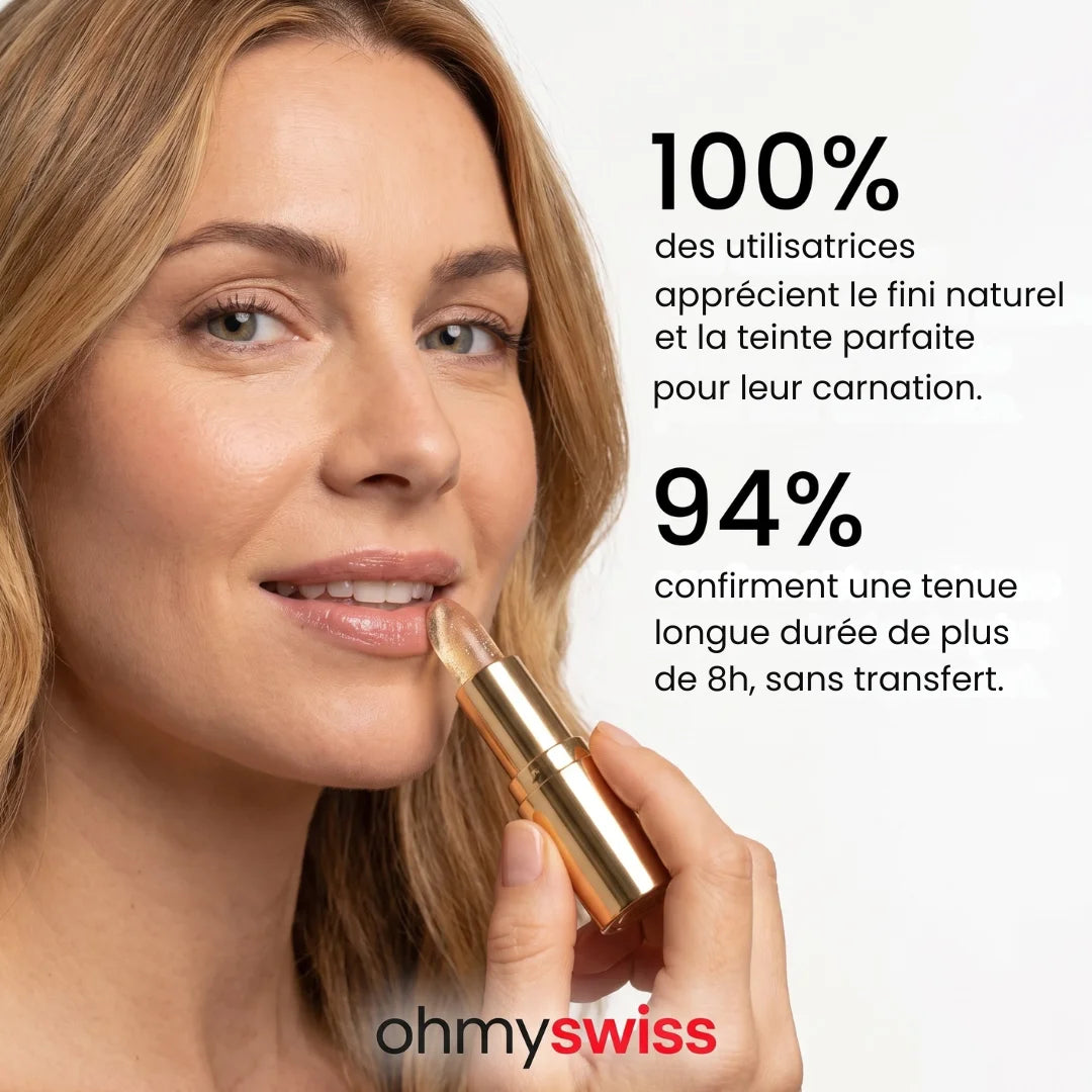 Rouge à lèvres réactif au PH Ohmyswiss