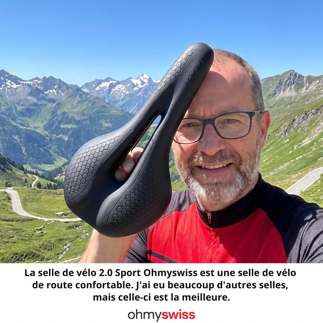 Selle de vélo 2.0 Ohmyswiss