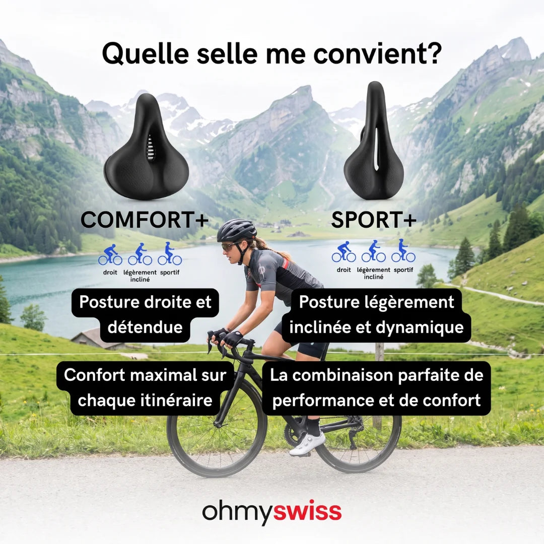 Selle de vélo 2.0 Ohmyswiss