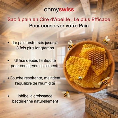 Sac à pain en cire d'abeille Ohmyswiss