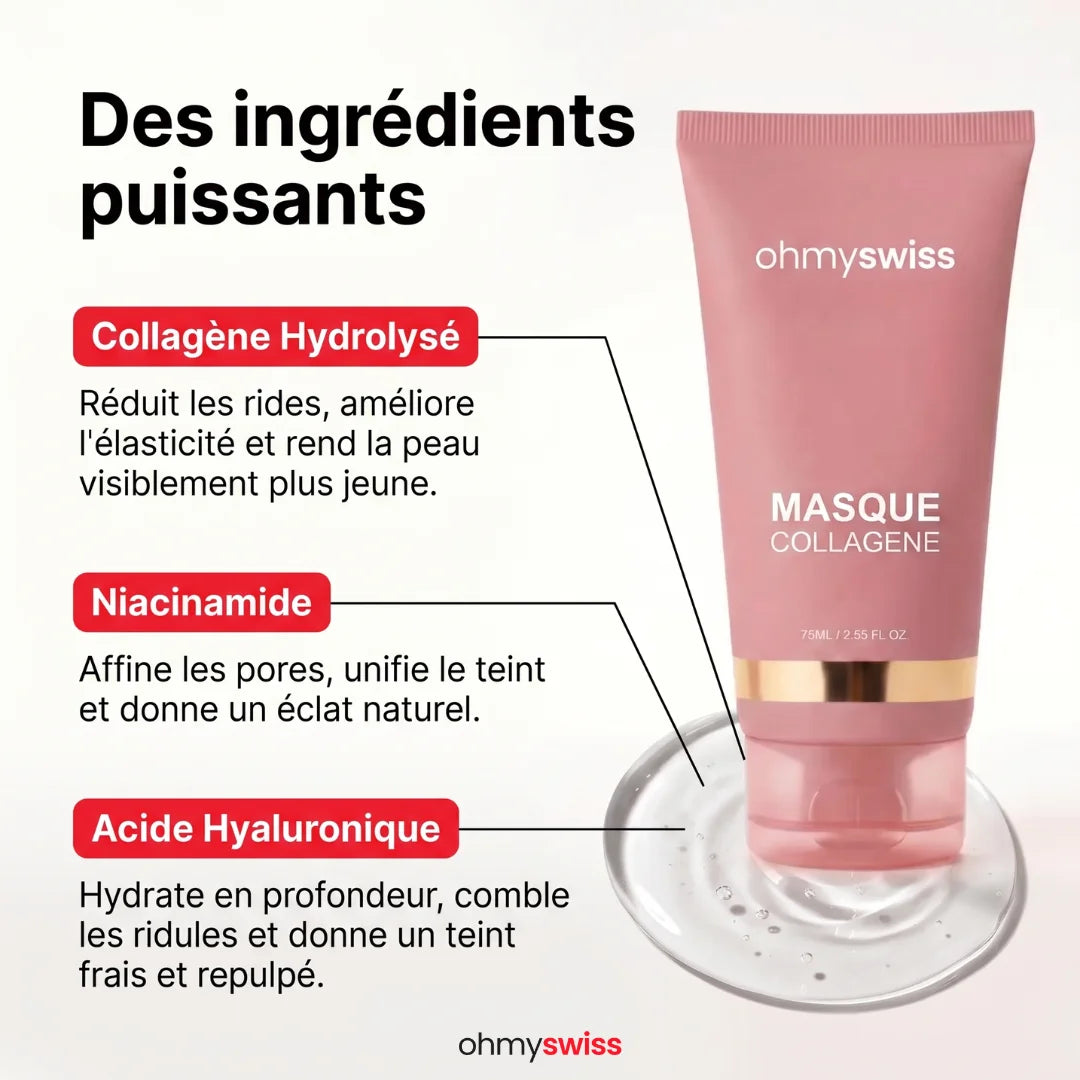 Bio-Kollagen-Maske + Pinsel von Ohmyswiss