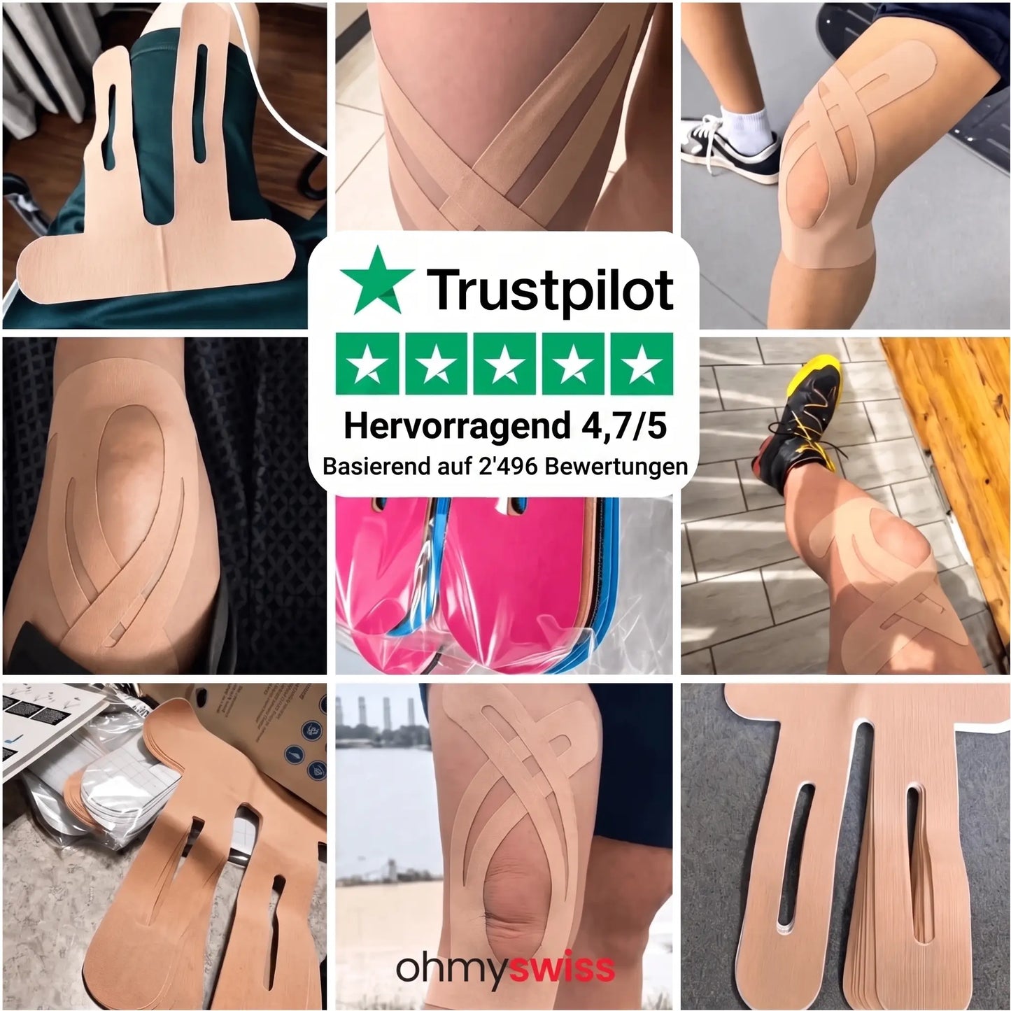 Ohmyswiss Fascia per il ginocchio