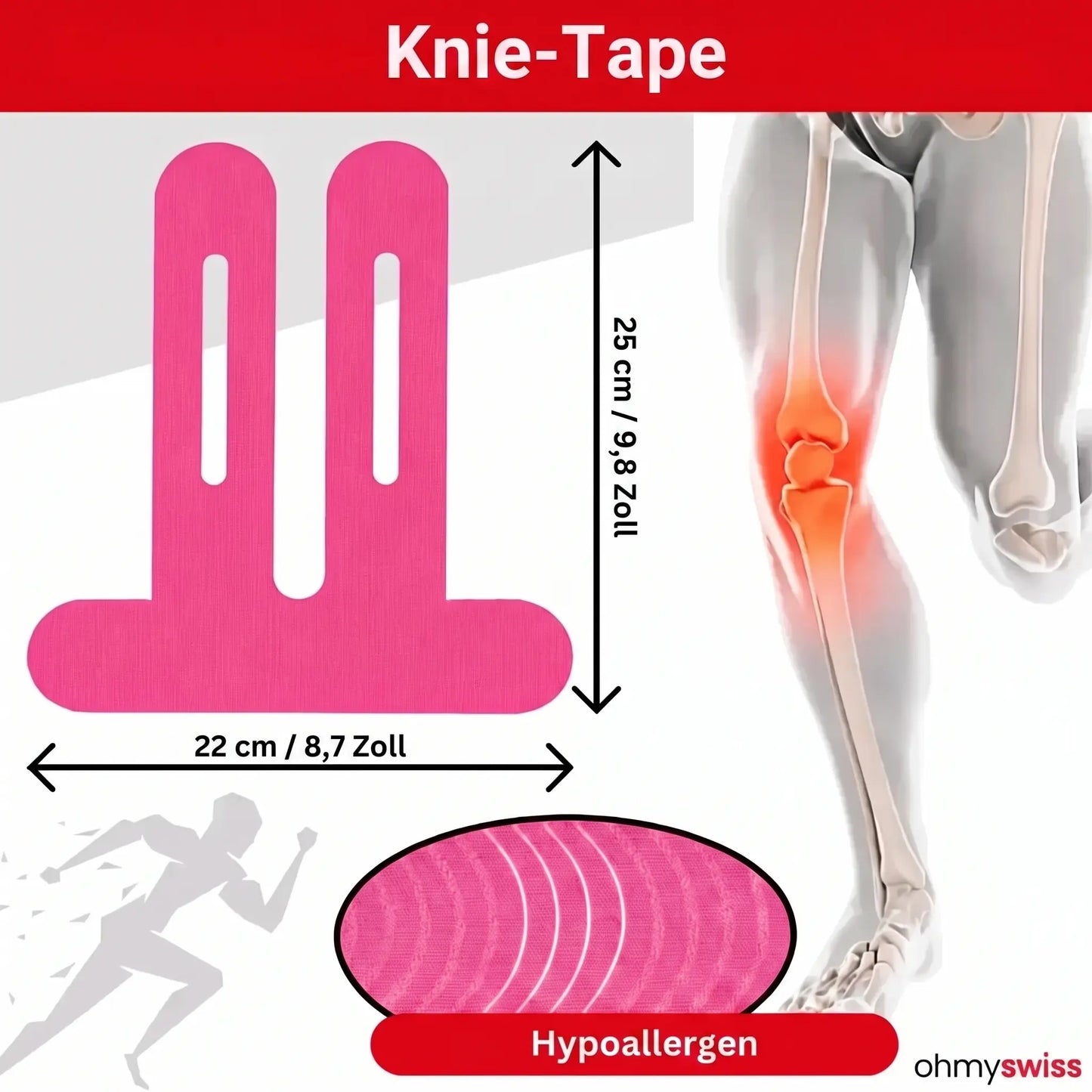 Ohmyswiss Fascia per il ginocchio