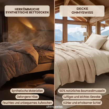 Baumwollmusselin-Decke von Ohmyswiss