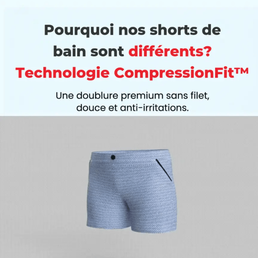 Short de bain anti-frottement Ohmyswiss