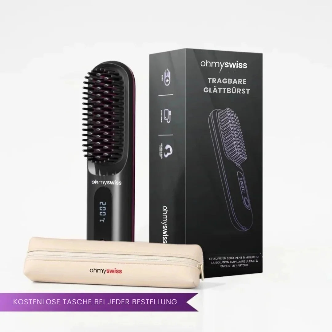 Tragbare Glättbürste OhMySwiss™