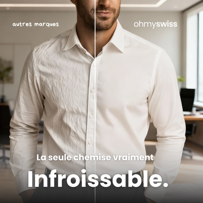 Chemise Infroissable Ajustée OhMySwiss™