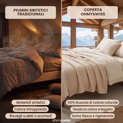 Coperta in mussola di cotone Ohmyswiss