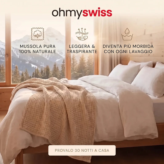 Ohmyswiss-Decke aus Baumwollmusselin