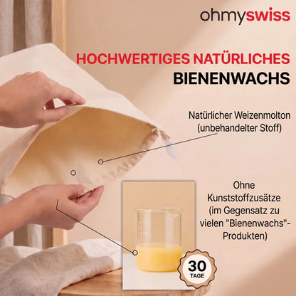 Ohmyswiss Bienenwachs-Brotbeutel