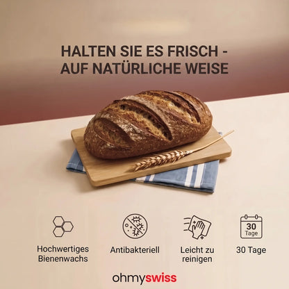 Ohmyswiss Bienenwachs-Brotbeutel