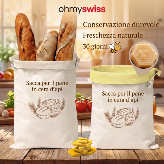 Ohmyswiss-Brotbeutel aus Bienenwachs